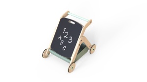 Antepremergator model CITY din lemn 5 in 1 MamaToyz cu masuta de activitati - Img 10