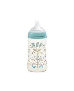 Biberon 270 ml tetină fiziologică SX Pro cu debit mediu Albastru Gold Premium - Img 2