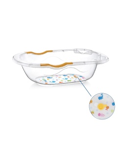 Cadita transparenta cu dop de scurgere, Babyjem - Img 2