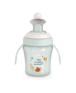 Cană antrenament, 200 ml, verde, Wonder, Suavinex - Img 3