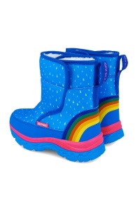 Cizmulite pentru fetite Curcubeu, Agatha Ruiz De La Prada, albastru
