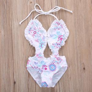 Costum de baie intreg alb Drool