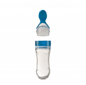 Lingurita cu rezervor pentru bebelusi, BabyJem, cu capac protectie, 90 ml