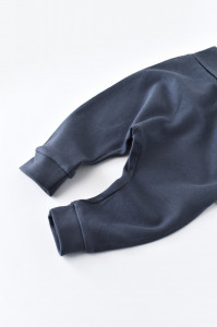 Pantaloni Bebe Unisex din bumbac organic Bleumarin BabyCosy - Img 2