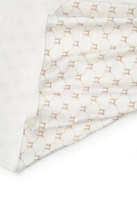 Paturica pentru nou nascut, 100% bumbac organic, Bow, BabyCosy, stone - Img 5