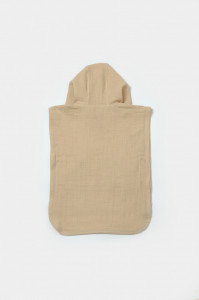 Prosop plaja - poncho copii din muselina absorbanta, Apricot, BabyCosy
