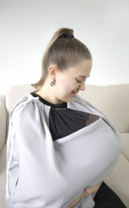 Sal pentru alaptare cu fereastra din tul BabyJem - Img 2