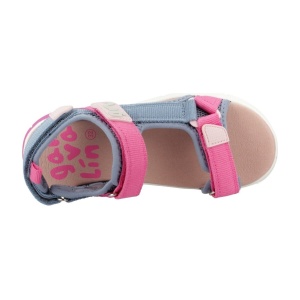 Sandale cu velcro pentru copii Garvalin, rosa