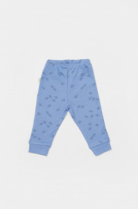 Set 2 pantalonasi Printed, BabyCosy, 50% modal+50% bumbac, Ecru/Lavanda