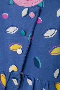 Set 2 piese cu bluzita cu volan si pantalonasi pentru fetite Colorful autum, Tongs baby - Img 3
