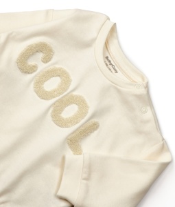 Set bluzita si pantaloni COOL - Ecru, BabyCosy