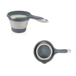 Set cadita pliabila de baie Babyjem, 5 piese, antracit - Img 6