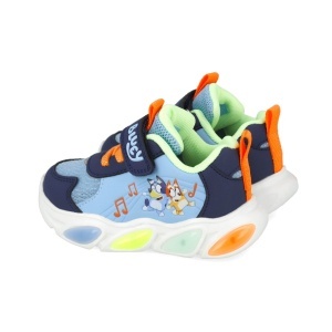 Sneakers Bluey cu luminite Garvalin 251856, albastru - Img 3