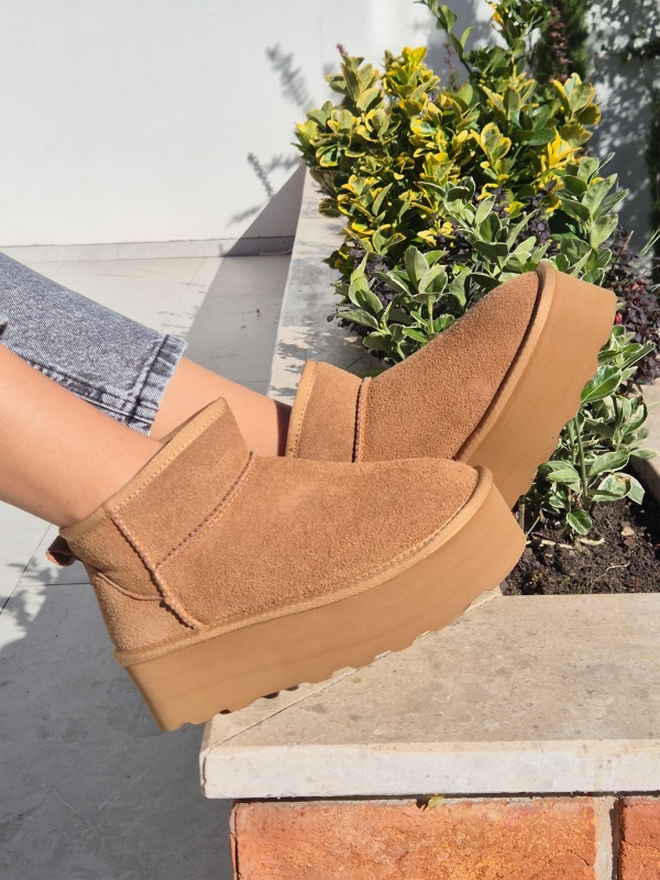 GHETE DAMA PIELE CAMEL MD.888 - Img 2