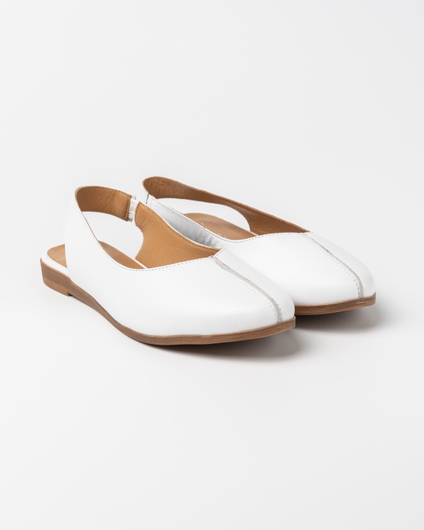 PANTOF DAMA PIELE IULIA ALB - Img 3