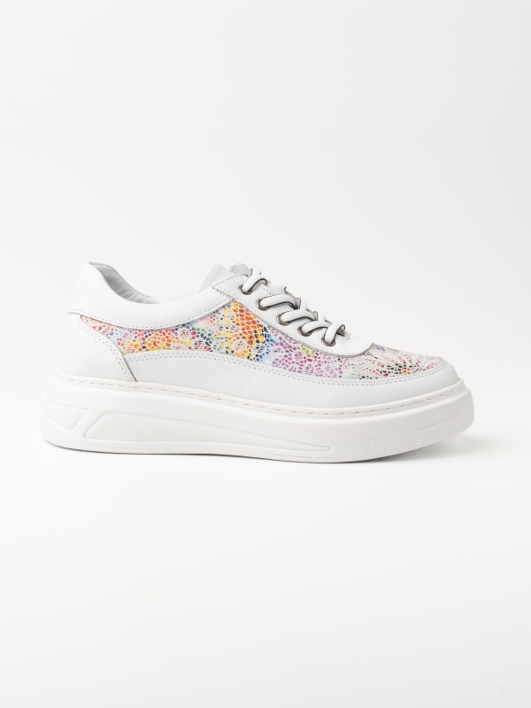 Pantofi casual LORA ALB - Img 2