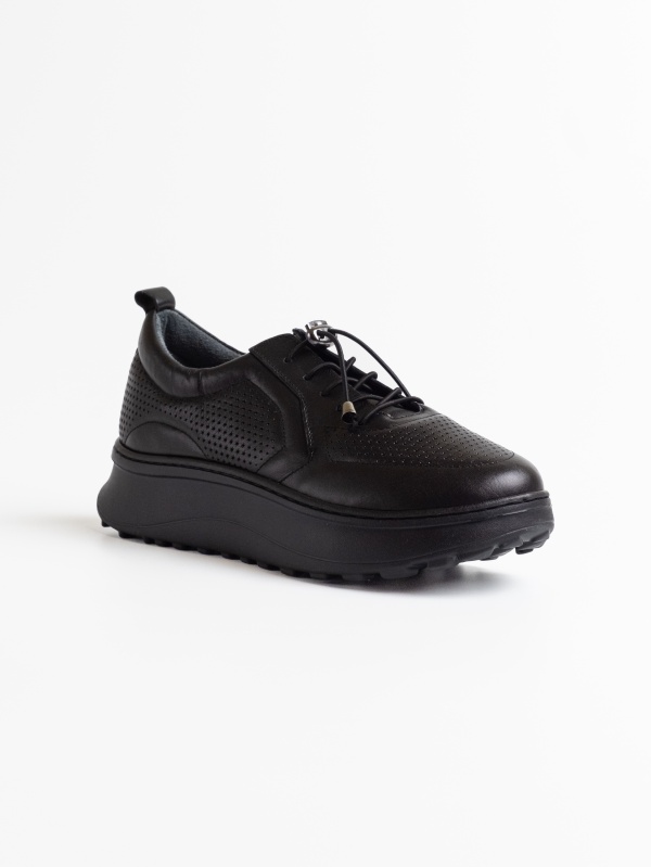 Pantofi dama piele NICO negru - Img 2