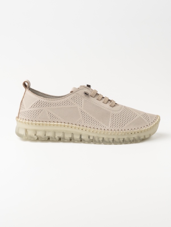 Pantof dama piele DIA BEJ - Img 2