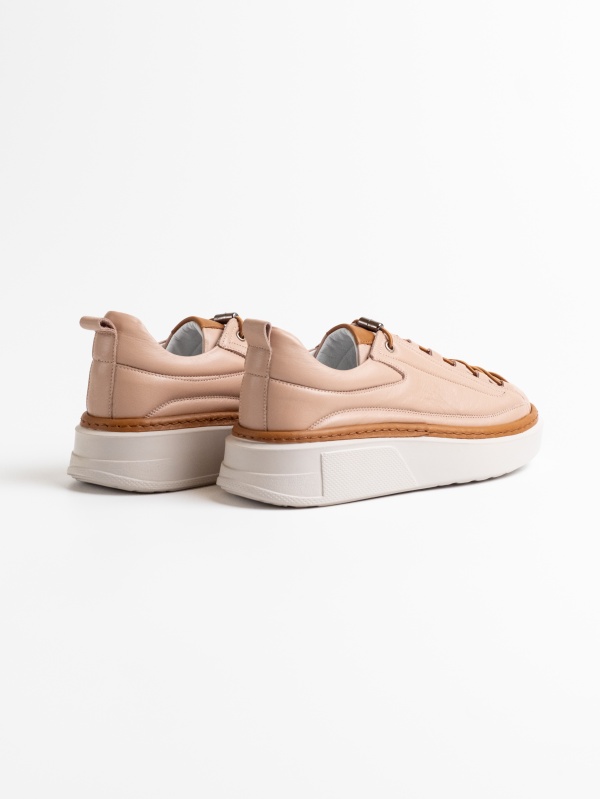 Pantofi dama casual piele Miss pink - Img 4