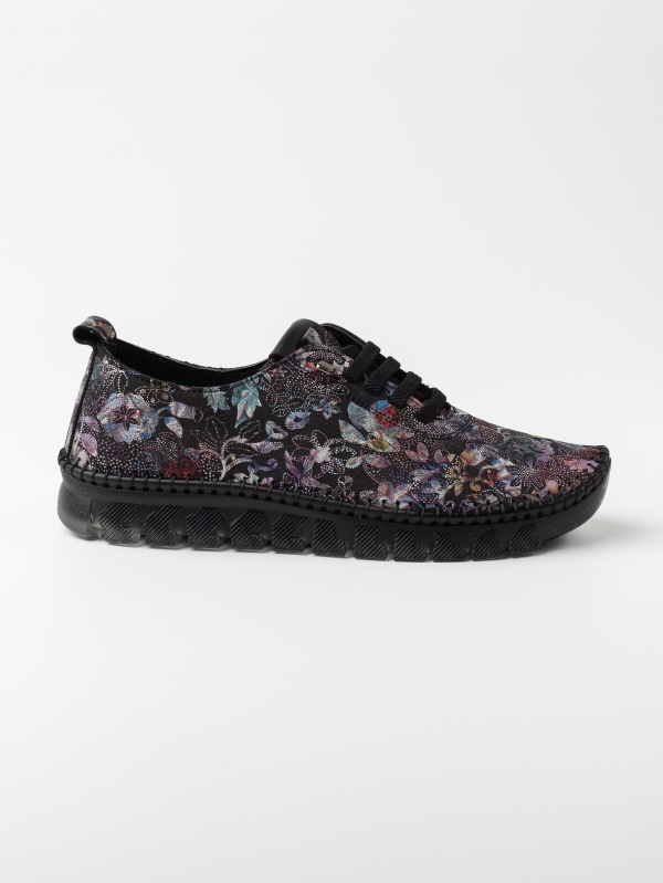 Pantofi dama piele DIA NEGRUMULTICOLOR - Img 2