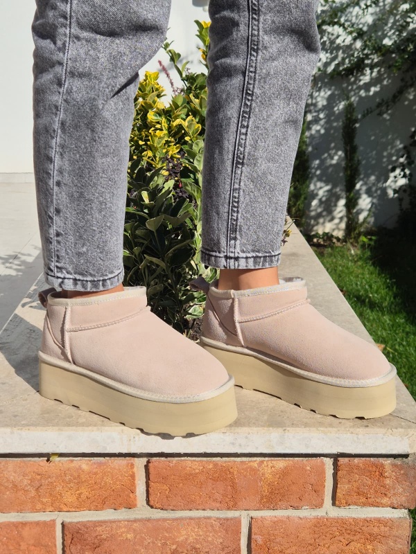 GHETE DAMA PIELE MD.888 BEIGE - Img 3