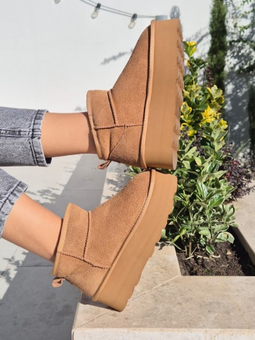 GHETE DAMA PIELE CAMEL MD.888