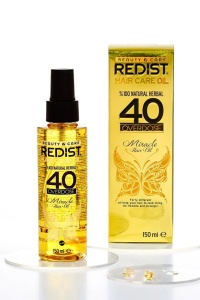 Redist Ulei de îngrijire a părului pe bază de plante cu 40 de ierburi pentru păr deteriorat 150 ml