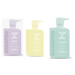 Savon de Royal ,Balsam de par cu Biotin, 500 ml,Savon de Royal Sampon revitalizant cu colagen 500ml Vegan,Savon de Royal Keratin, sampon pentru par deteriorat, 500 ml,