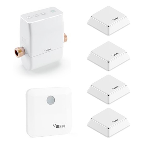 Sistem inteligent de control al apei Rehau RE.GUARD cu 4 detectoare