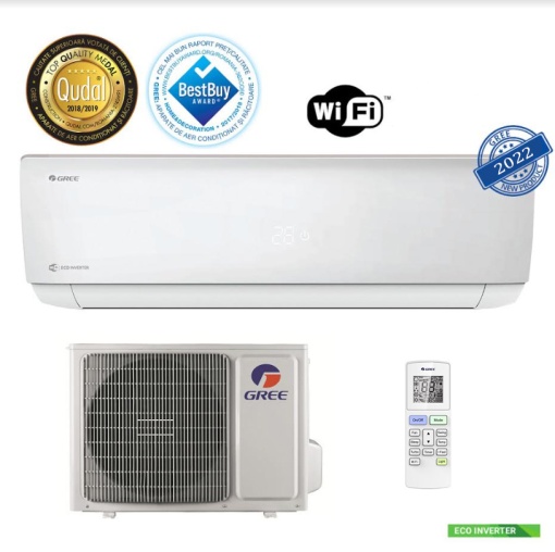 Aer conditionat split Gree Bora inverter A4 Silver GWH24AAD - K6DNA4B 24000 BTU