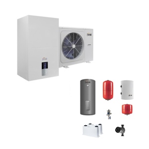 Pachet Pompa de caldura aer-apa Ferroli OMNIA S 3.2 HI3 4 kW + Kit montaj