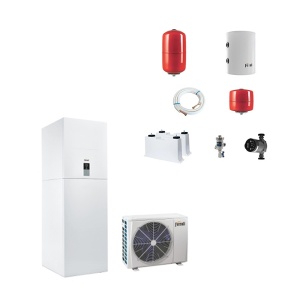 Pachet Pompa de caldura aer-apa Ferroli OMNIA ST 3.2 HI3 6 kW + Kit montaj