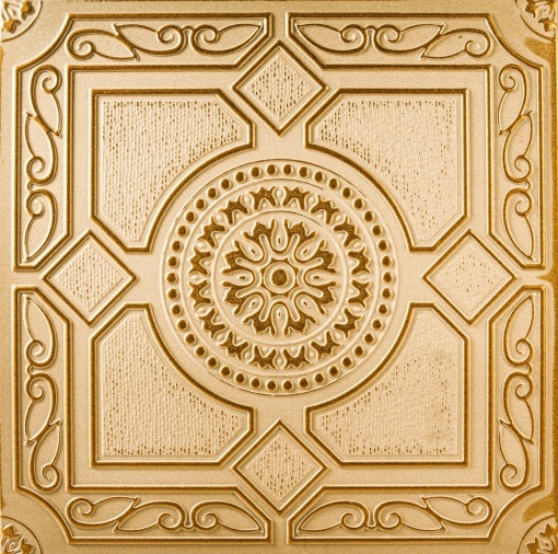Tavan polistiren retro 23 gri/auriu, 50 x 50 cm , 2mp/pachet