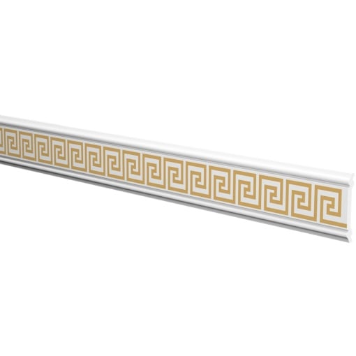 Brau decorativ polimer dur DP135Z, auriu, 60mmx2m