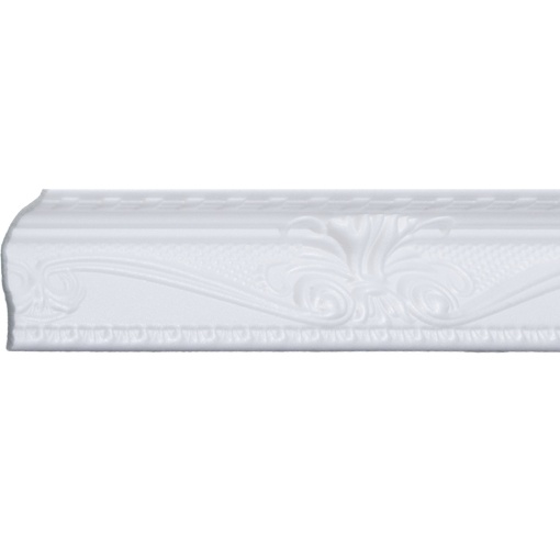 Set 4 Baghete decorative de colt M23-08, din polistiren, alb, 8 x 6 x 200 cm