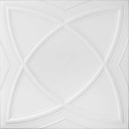 Tavan polistiren alb 0839, 50 x 50 cm , 2mp/pachet