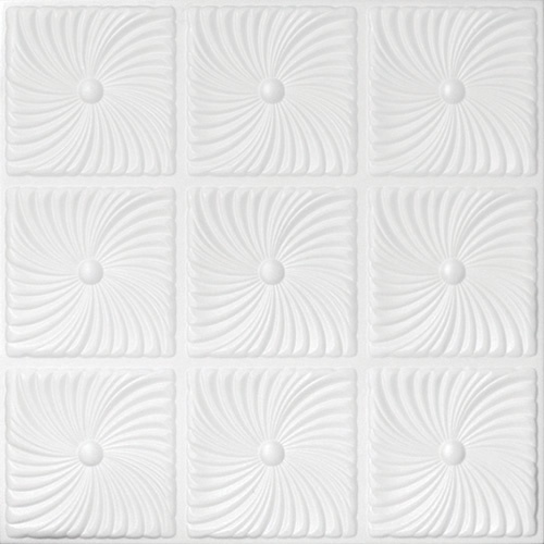Tavan polistiren alb 08108, 50 x 50 cm , 2mp/pachet