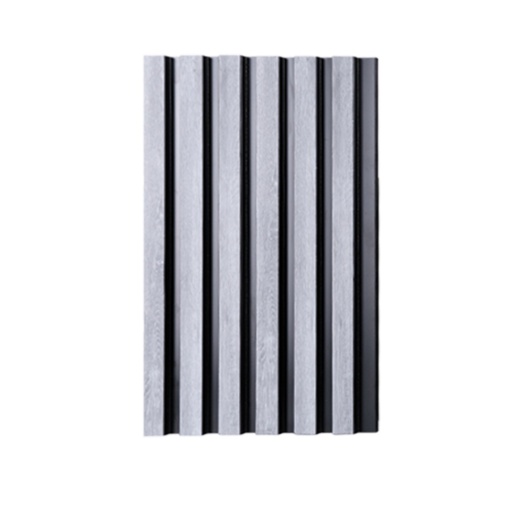 Riflaj decorativ tip panou, polimer dur, gri deschis 12x125x2700mm