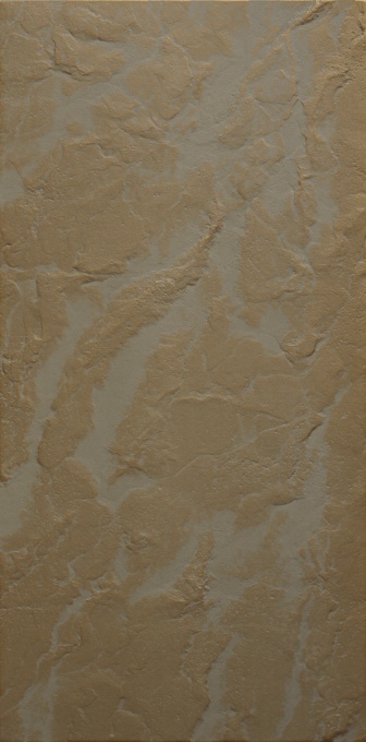 Set 4 panouri decorative, piatra bej/auriu, 100 x 50 cm, 2 mp