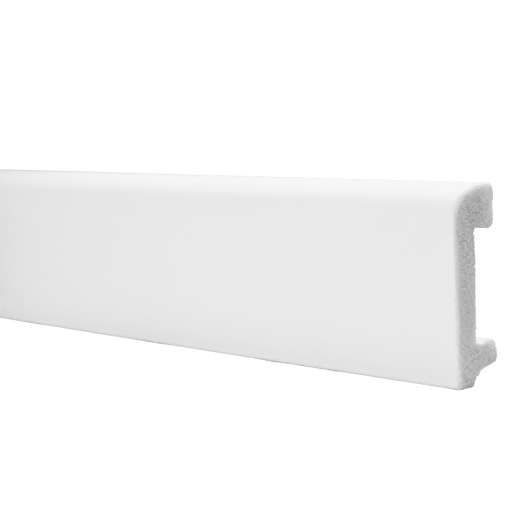 Plinta polimer dur, alb, DP4 78mmx13mmx2m