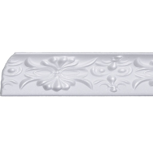 Set 4 Baghete decorative de colt M29-08, din polistiren, alb, 9 x 4,5 x 200 cm