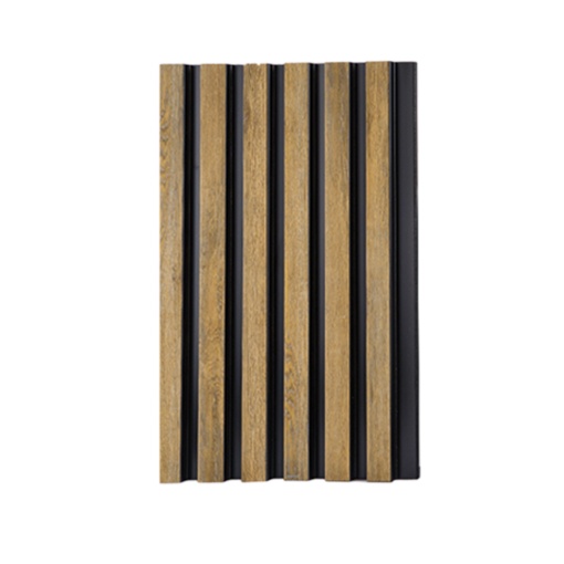Riflaj decorativ tip panou, polimer dur, stejar salbatic, 12x125x2700mm