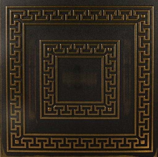 Tavan polistiren retro 23 negru/auriu, 50 x 50 cm , 2mp/pachet