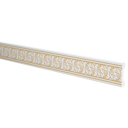 Brau decorativ polimer dur DP21Z, auriu, 58mmx12mmx2m