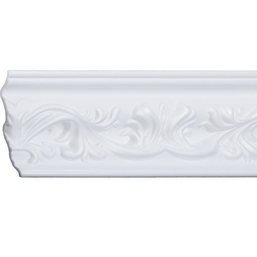 Set 4 Baghete decorative de colt M28-08, din polistiren, alb, 14 x 6 x 200 cm