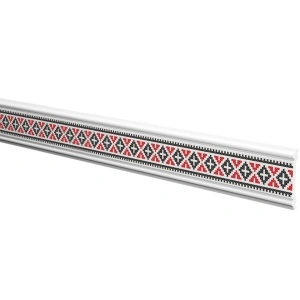 Brau decorativ polimer dur DP136K, rosu/negru,alb 60mmx2m
