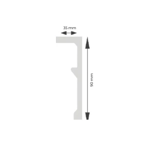 Masca polimer dur LK90 90mmx35mmx2m