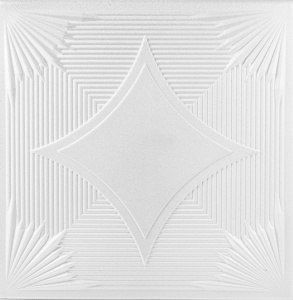 Tavan polistiren alb 0875, 50 x 50 cm , 2mp/pachet