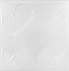 Tavan polistiren alb 0875, 50 x 50 cm , 2mp/pachet