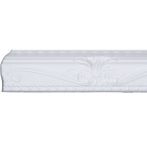 Set 4 Baghete decorative de colt M23-08, din polistiren, alb, 8 x 6 x 200 cm